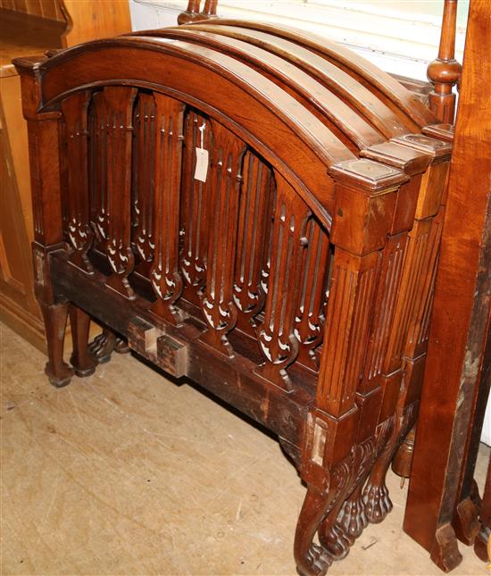 Early 20th century teak four poster bed(-)